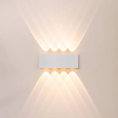 Maro 240V Large White Up & Down TRI Colour LED Wall Light